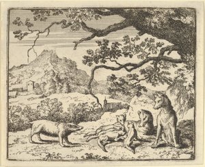 Renard mottar et nytt sitat fra grevlingen, 1650-75.