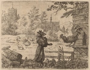 Reynard forkledd som en munk, sannsynligvis ca. 16451656. av Allart van Everdingen