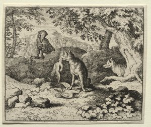 Reynard the Fox: Badger Comes to Warn Reynard av Allart van Everdingen