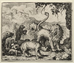 Reynard the Fox: First Complaint of the Wolf av Allart van Everdingen