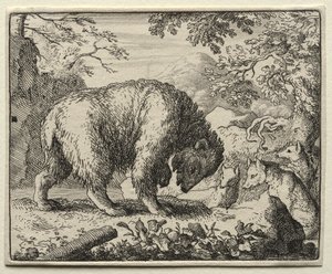 Reynard the Fox: Reynard lover honning til bjørnen av Allart van Everdingen