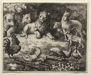 Reynard the Fox: The Complaint of the Cock av Allart van Everdingen