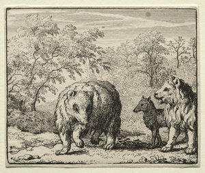 Reynard the Fox: The Freeing of the Wolf and the Bear av Allart van Everdingen