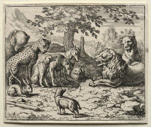 Reynard the Fox: Lions Council. av Allart van Everdingen