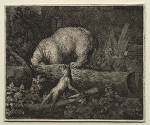Reynard the Fox: Trapping the Bear av Allart van Everdingen