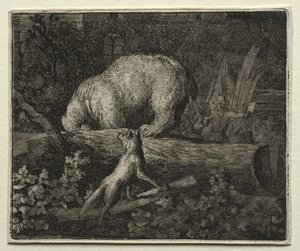 Reynard the Fox: Trapping the Bear. av Allart van Everdingen