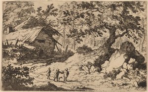 Ruinøs hytte, sannsynligvis ca. 16451656. av Allart van Everdingen