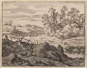 Hyrde med lam, sannsynligvis ca. 16451656. av Allart van Everdingen