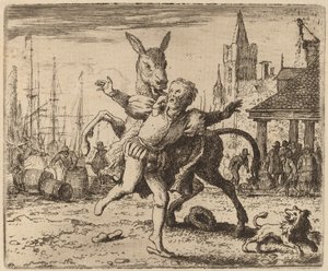 The Ass and the Hound, sannsynligvis ca. 16451656. av Allart van Everdingen