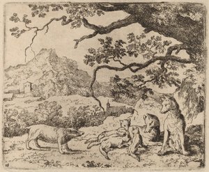 Grevlingen sendt som budbringer, sannsynligvis ca. 16451656.