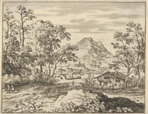 The Broad River, 1600-tallet. av Allart van Everdingen