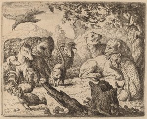Løven kunngjør en fred, sannsynligvis ca. 16451656.