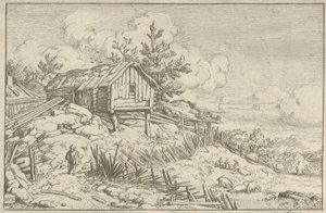 The Man near the Entry of the Ruinous Hedge, 1600-tallet. av Allart van Everdingen