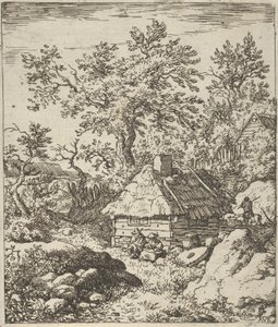 Kvernsteinen nær Cask, 1600-tallet. av Allart van Everdingen