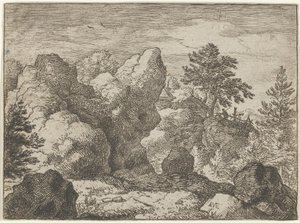The Pointed Rock, 1600-tallet. av Allart van Everdingen