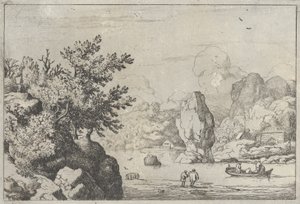 The Rock in the Middle of the River, 1600-tallet., 1600-tallet. av Allart van Everdingen