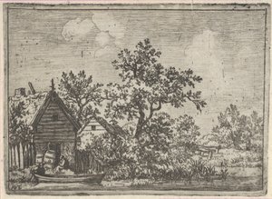 De to tønnene før en hytte, 1600-tallet. av Allart van Everdingen
