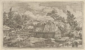 De to bjelkene flyter i vannet, 1600-tallet. av Allart van Everdingen