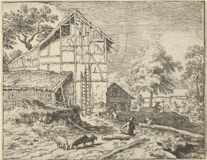 De to stigene, 1600-tallet. av Allart van Everdingen