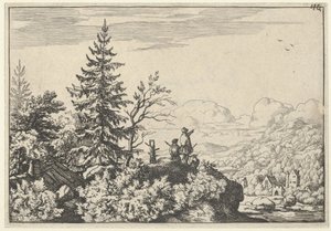 The Two Men on the Hill, 1600-tallet. av Allart van Everdingen