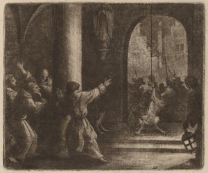 Ulven og klosterklokken, sannsynligvis ca. 16451656. av Allart van Everdingen