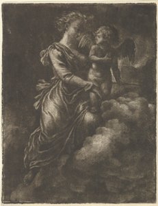 Venus og Amor, 1600-tallet. av Allart van Everdingen