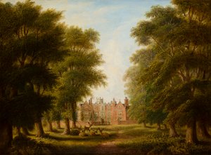 A View of Castle Bromwich Hall, ca. 1844-82 (olje på lerret)