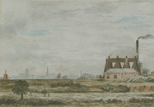 Wolverhampton - South View: akvarellmaleri, og [c 1830]