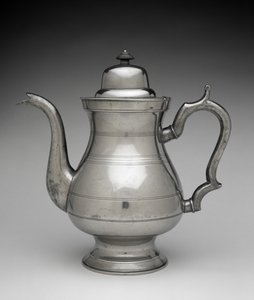 Tekanne, ca. 1829–1842 (britannia metal) av Allen Porter