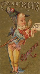 Fra Girls and Children-serien N64 som promoterer Virginia Brights Cigarettes for Allen &..., 1886.