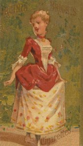 Fra Girls and Children-serien N64 som promoterer Virginia Brights Cigarettes for Allen &..., 1886. av Allen and Ginter