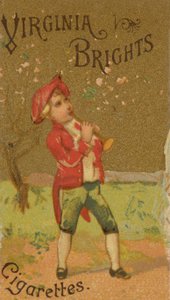 Fra Girls and Children-serien N64 som promoterer Virginia Brights Cigarettes for Allen &..., 1886.