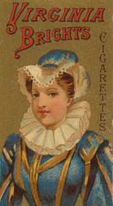 Fra Girls and Children-serien N64 som promoterer Virginia Brights Cigarettes for Allen &..., 1886.