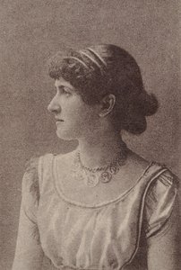 Kitty Welch, fra Actresses-serien N67 som promoterer Virginia Brights Cigarettes for..., ca. 1888. av Allen and Ginter