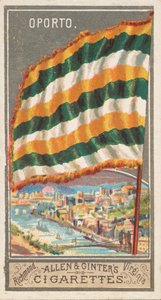 Porto, fra City Flags-serien N6 for Allen & Ginter Cigarettes Brands, 1887.