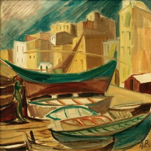 Skip i havnen i Tarragona