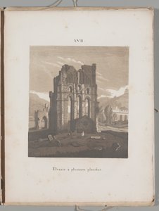 Litografiens kunst: Italiensk kirkeruin, plate XVII