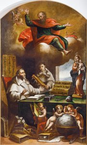 St Paul vises for St. Albert den store og St. Thomas av Aquinas, av Alonso Antonio Villamor (1661-1729). Klosteret i San Esteban, Salamanca.