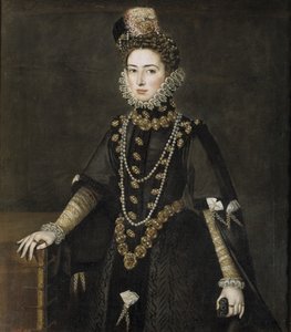 Portrett av infantaen Catherine Michelle av Spania 1567-1597, 1584-1585 av Alonso Sánchez Coello