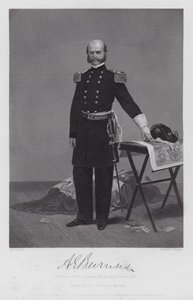 Ambrose Everett Burnside (gravering) av Alonzo (after) Chappel