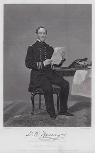 David Glascoe Farragut (gravering) av Alonzo (after) Chappel