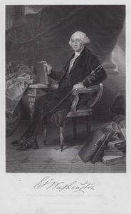 George Washington (gravering) av Alonzo (after) Chappel