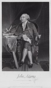 John Adams (gravering) av Alonzo (after) Chappel