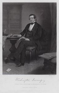 Washington Irving (gravering) av Alonzo (after) Chappel