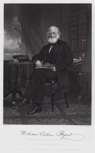 William Cullen Bryant (gravering) av Alonzo (after) Chappel