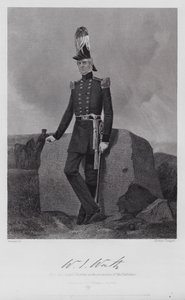 William Jenkins Worth (gravering) av Alonzo (after) Chappel