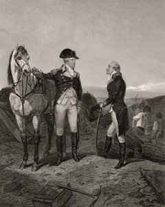Første møte mellom George Washington og Alexander Hamilton, fra 