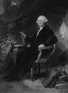 George Washington: Design for en gravering, ca. 1860. av Alonzo Chappel