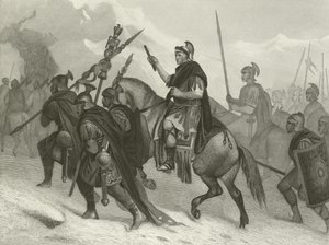 Hannibal og hans hær krysset Alpene, 218 f.Kr av Alonzo Chappel
