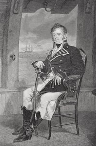 Portrett av James Lawrence (1781-1813) (litho) av Alonzo Chappel